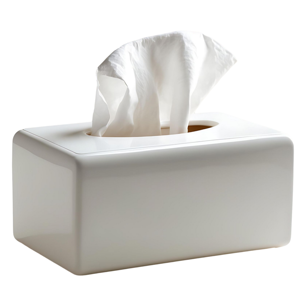 Minimalist Tissue Box with Tissue Perfect for Health Hygiene Promotions png