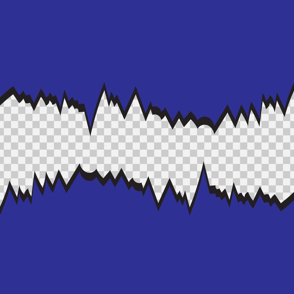 blue background torn paper style vector