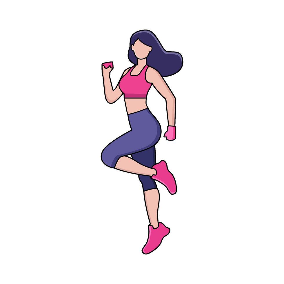 illustration of Aerobics vector