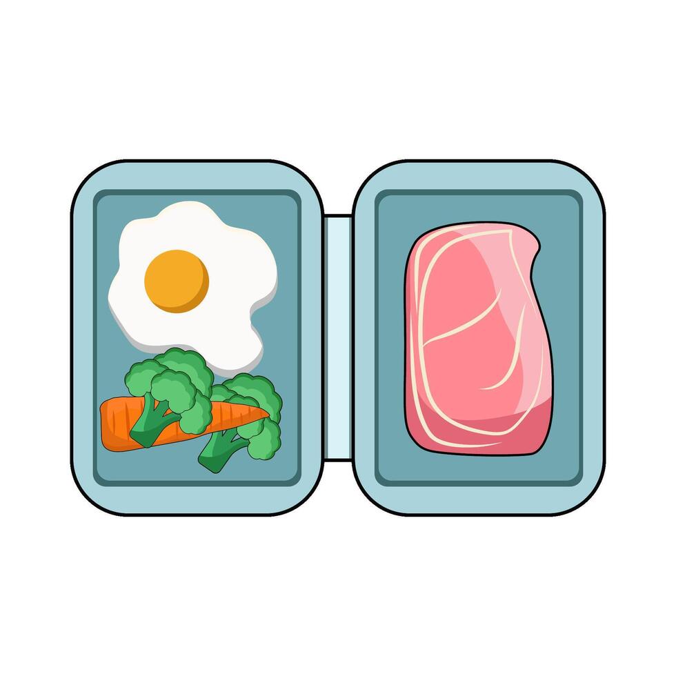 illustration of Meal Prep vector