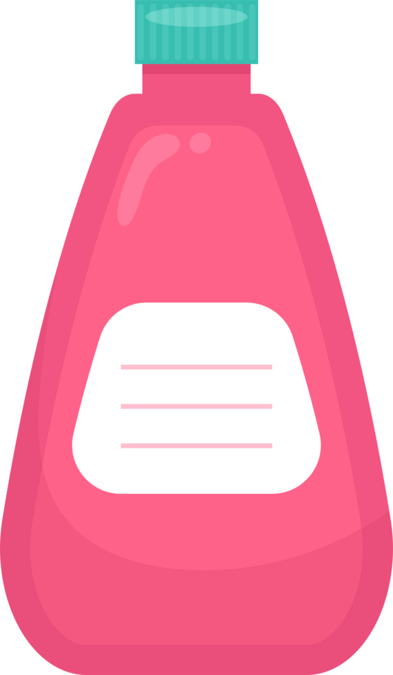 uma Rosa recipiente com uma cerceta tampa apresentando uma branco rótulo este tem três horizontal linhas para escrita. png