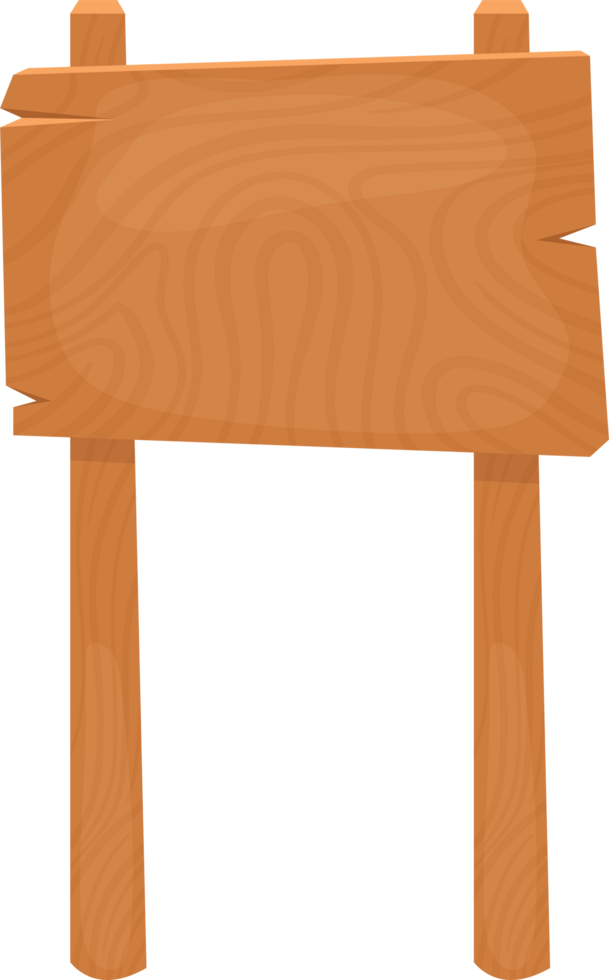 Simple wooden sign with rustic charm, ideal for wayfinding, announcements, or adding a natural touch. png