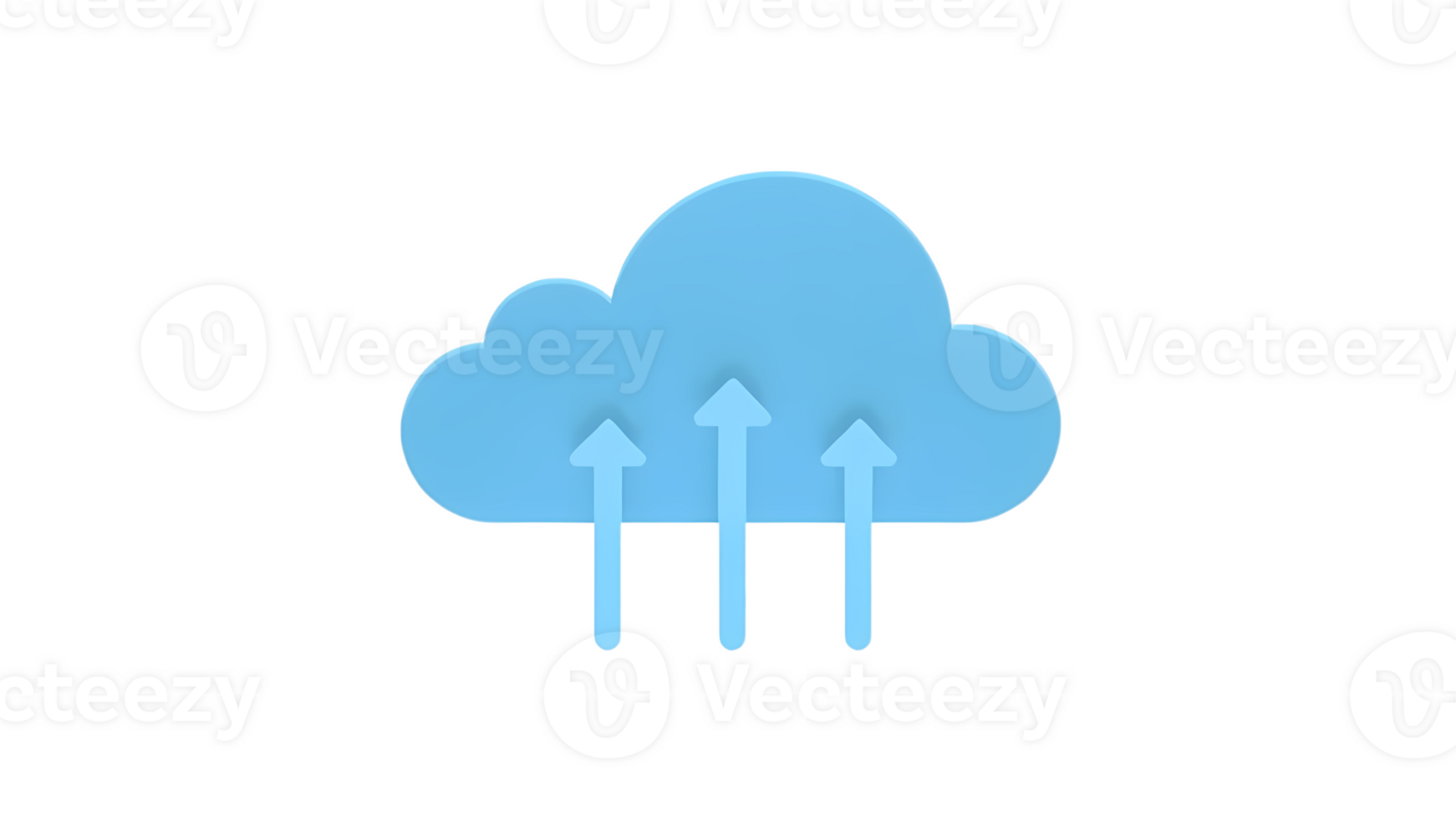 A cloud with arrows and a blue cloud icon png