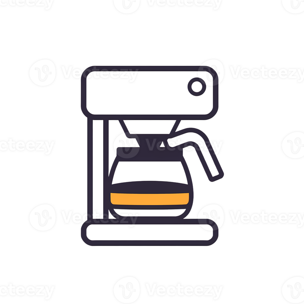 Coffee maker icon illustration png