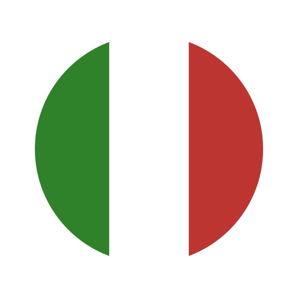 Italy flag icon isolate on white background vector
