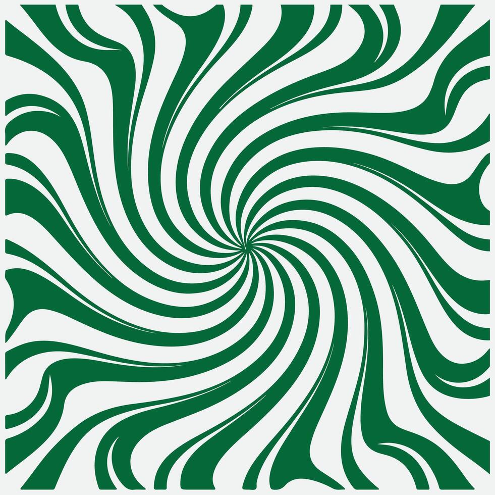 A green and white swirl pattern on a white background vector