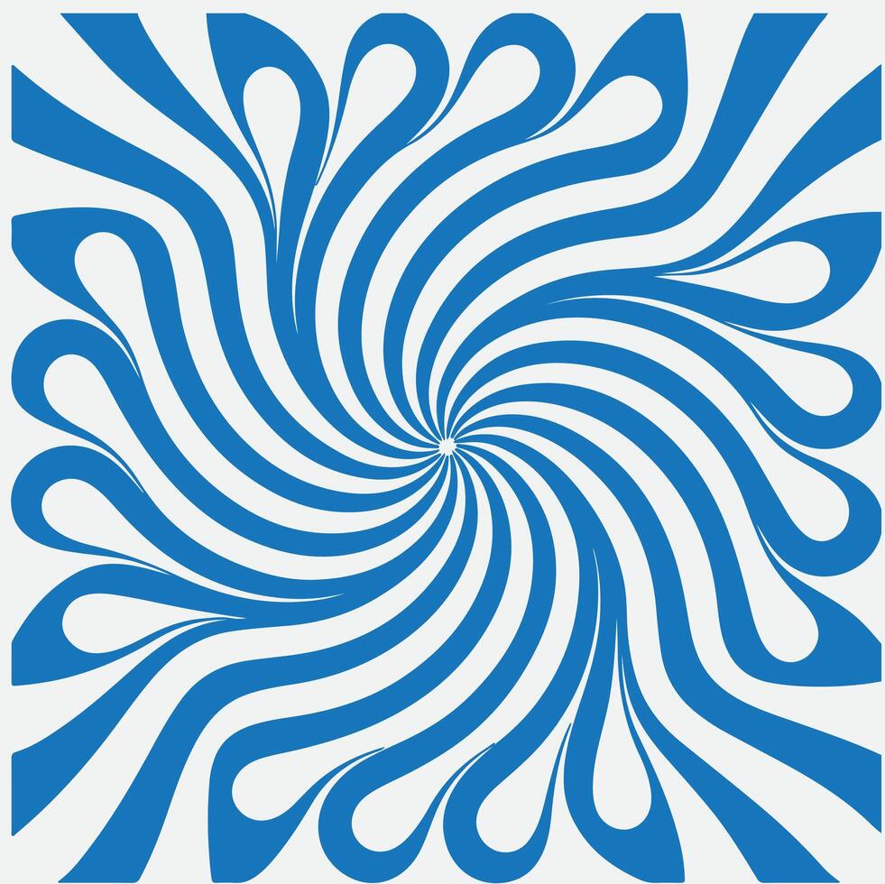 A blue and white swirl pattern on a white background vector