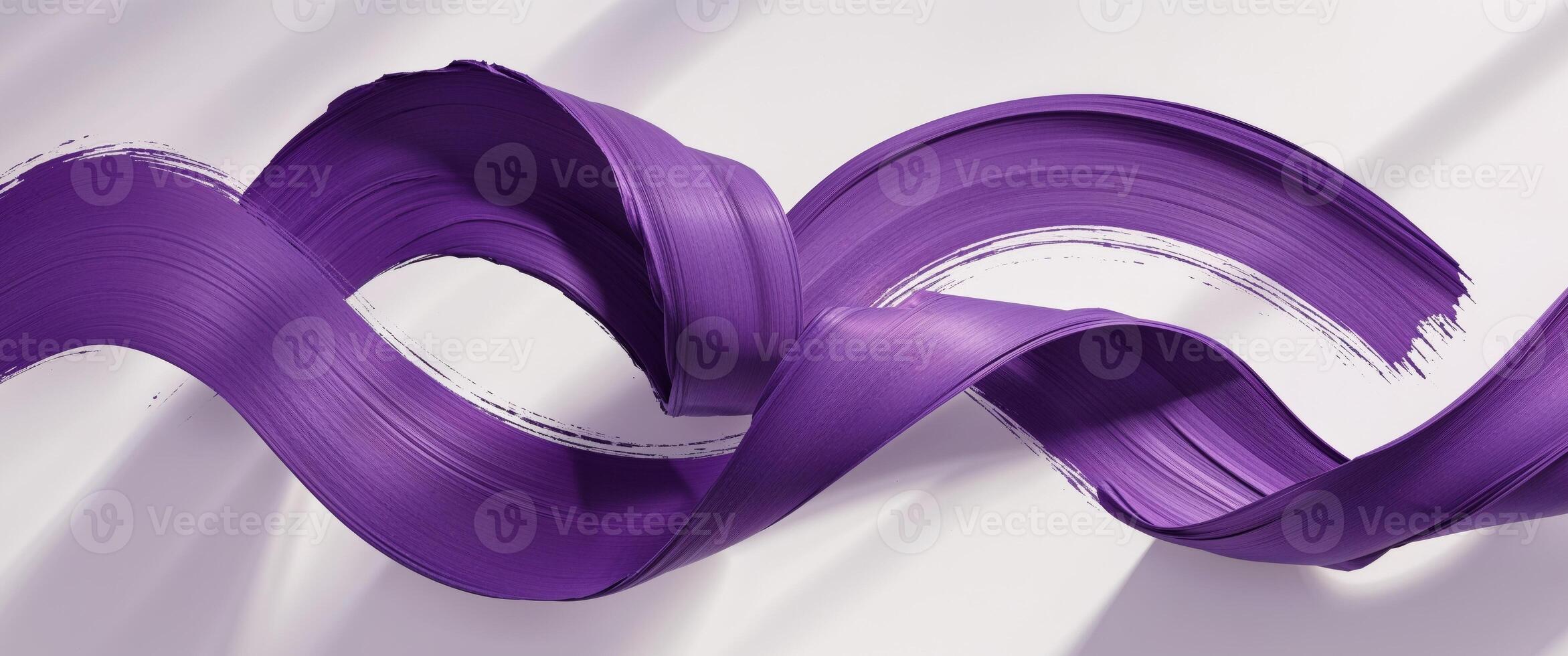Abstract art with plum purple brush strokes. photo