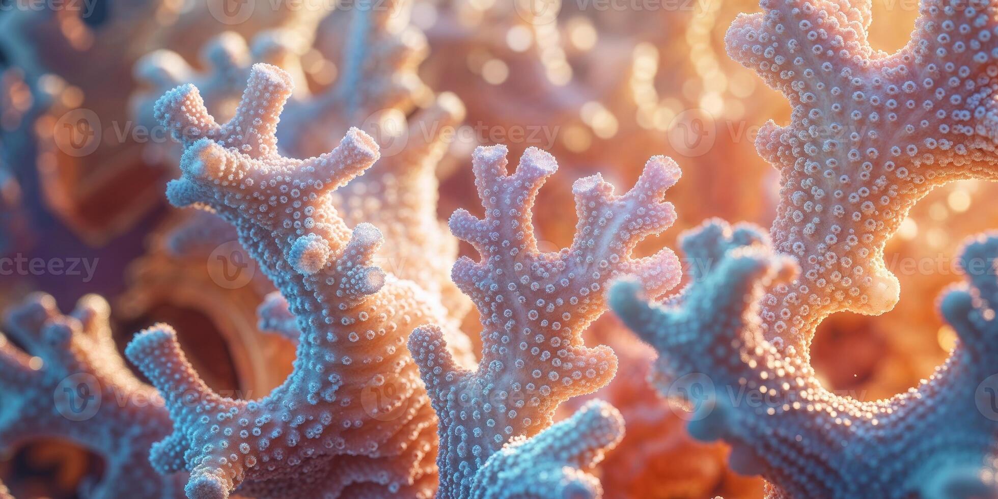 Close up image of a piece of light coral. photo