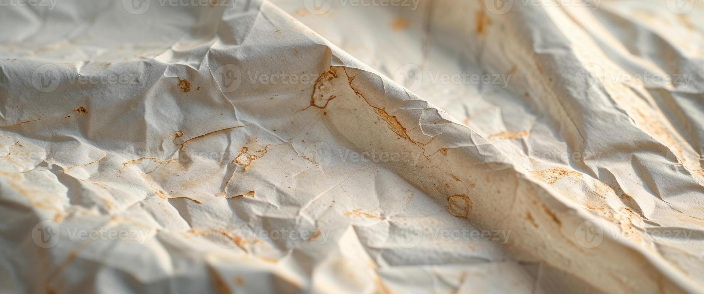 A close up view of textured wrinkled paper background. photo