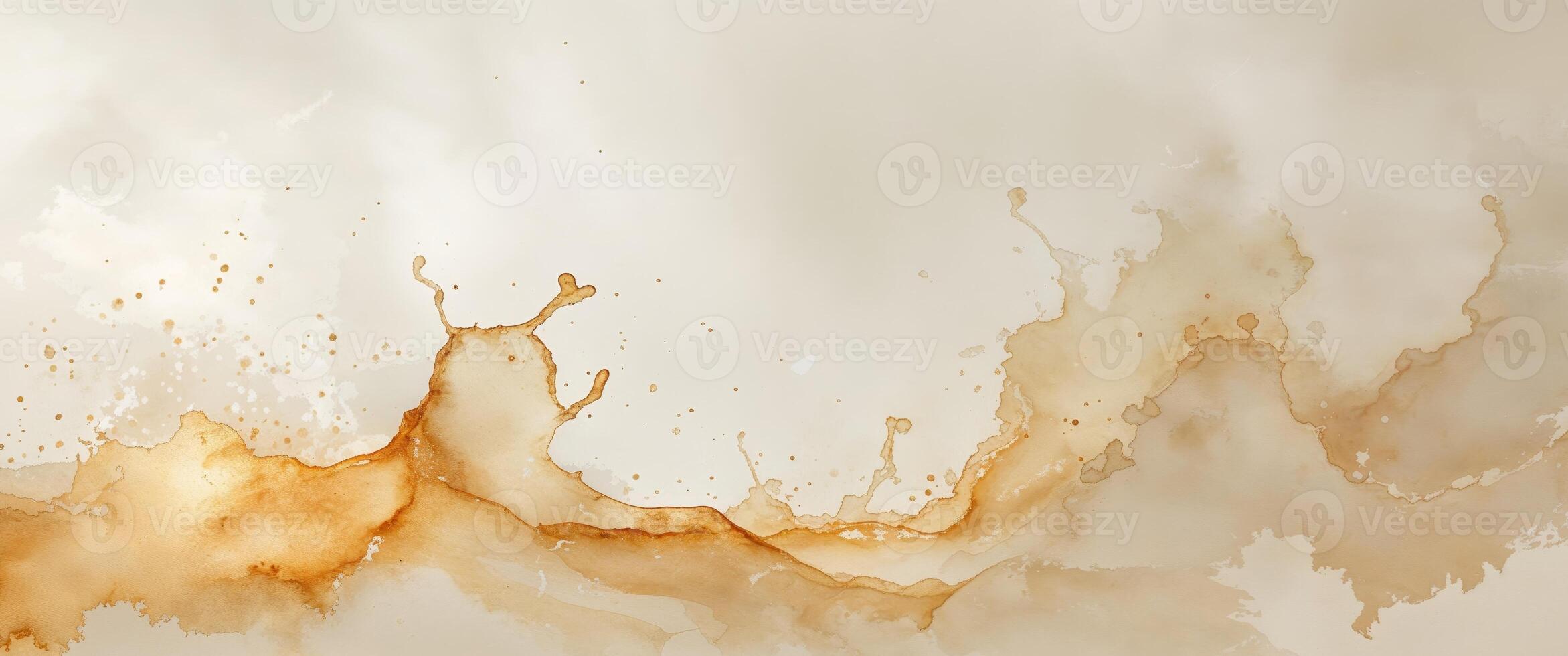 Watercolor Splash Effect Texture in Warm Tones for Creative Backgrounds. photo
