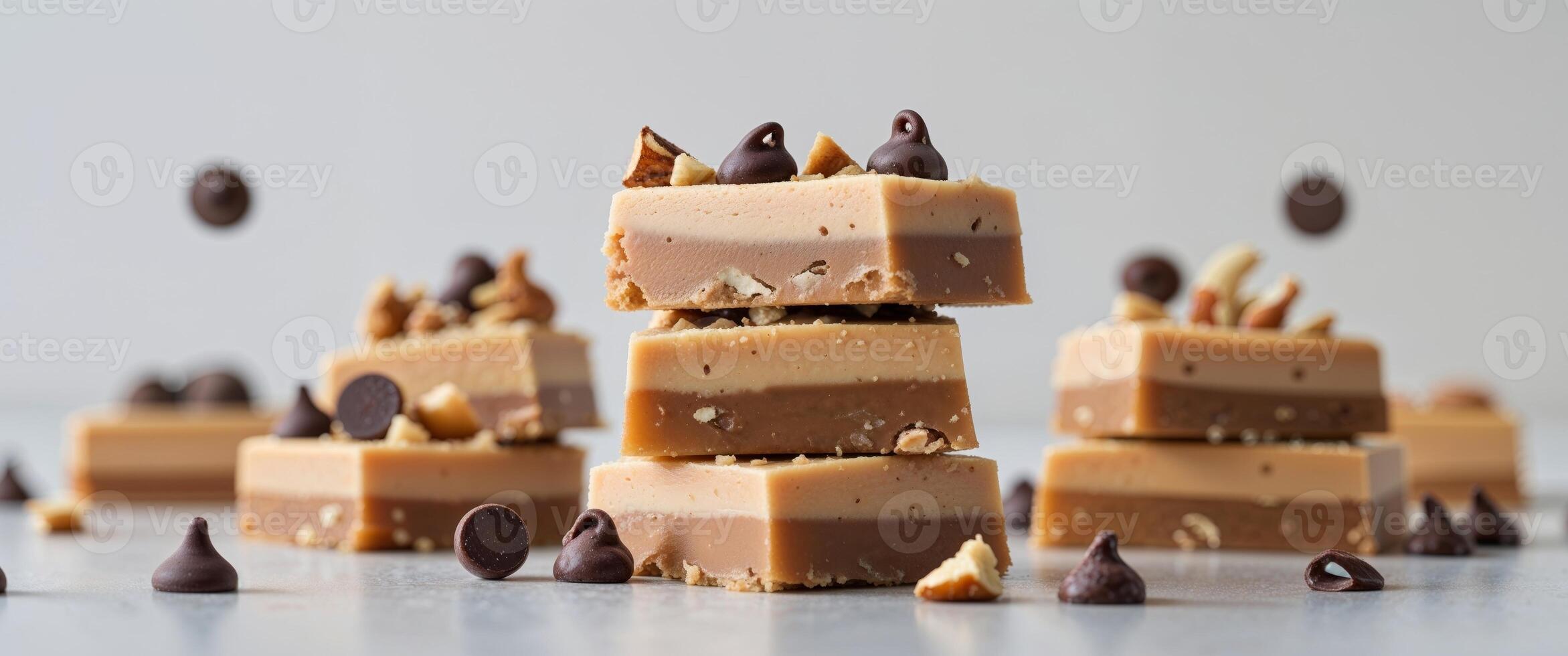 Creamy Caramel Fudge with Chocolate Chips and Nuts photo