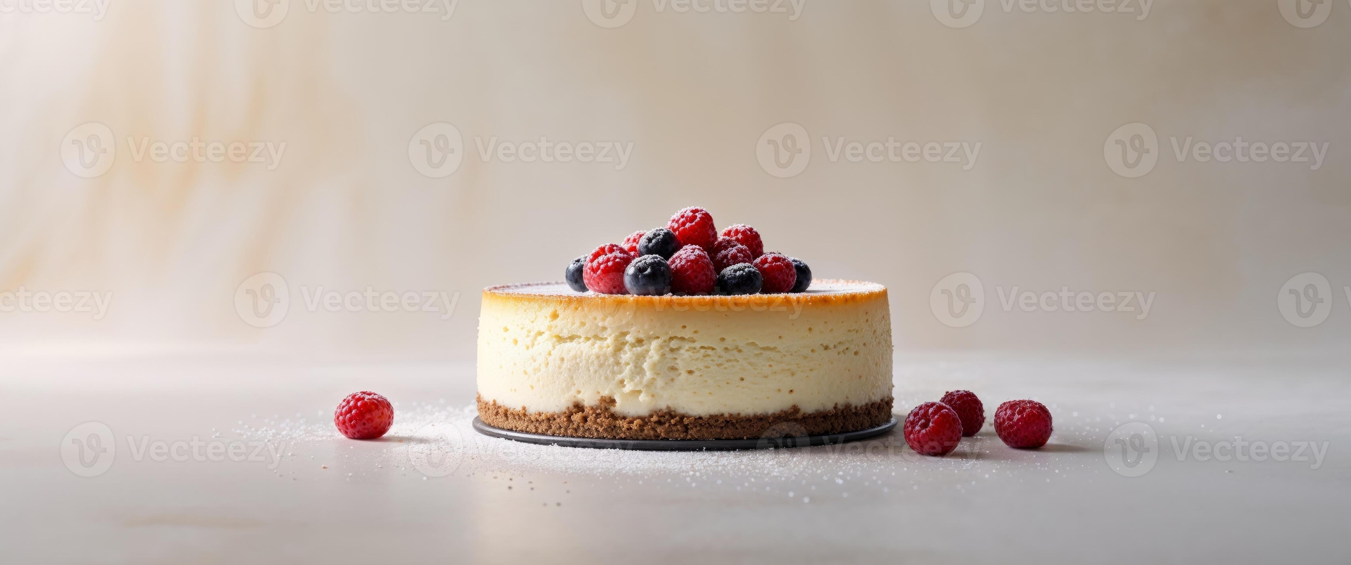 Traditional Cheesecake with Powdered Sugar Traditional Cheesecake with Powdered Sugar