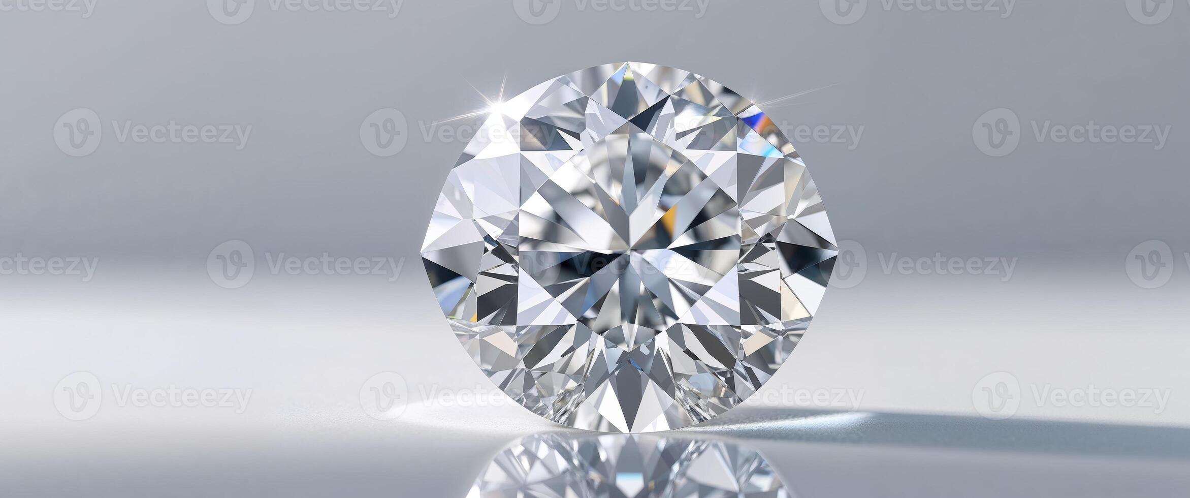 Stunning diamond with a dazzling reflection high resolution picture photo
