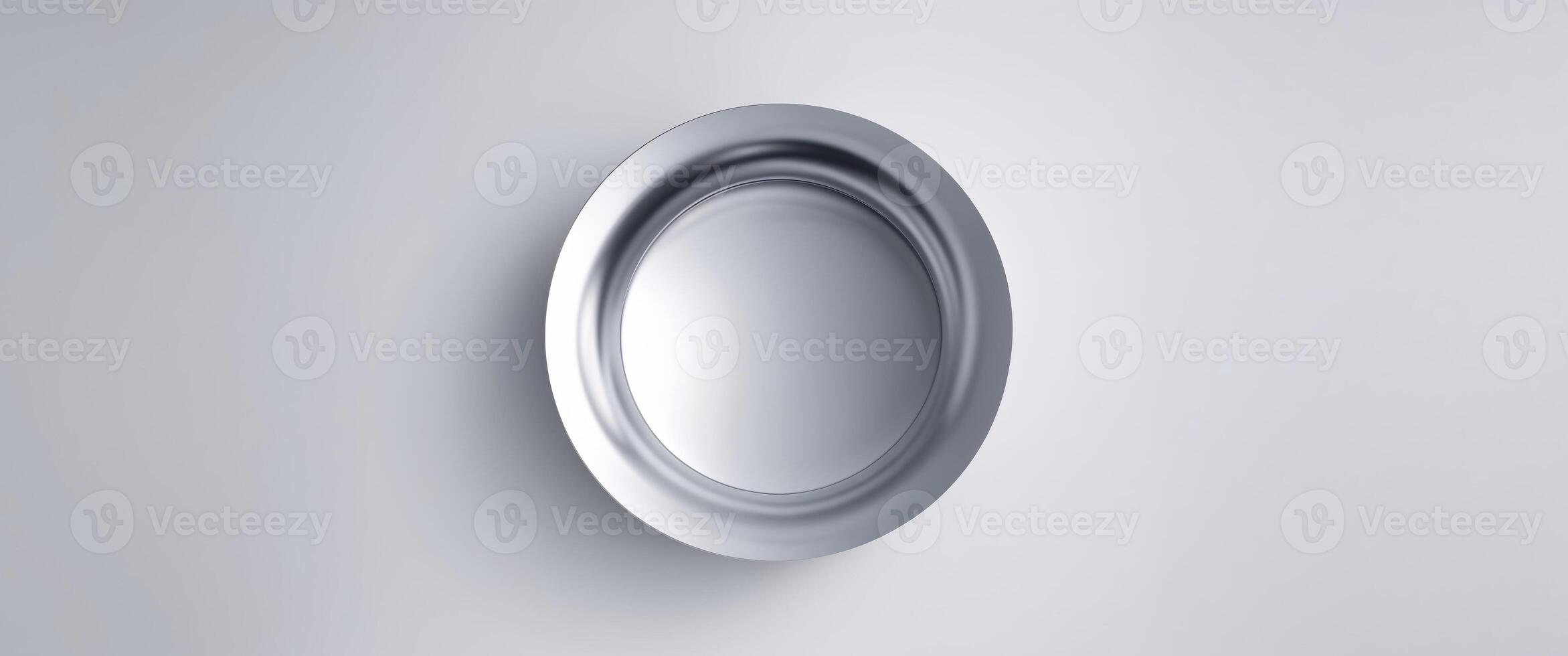 circular object smooth shiny surface it appears to a silver circle photo