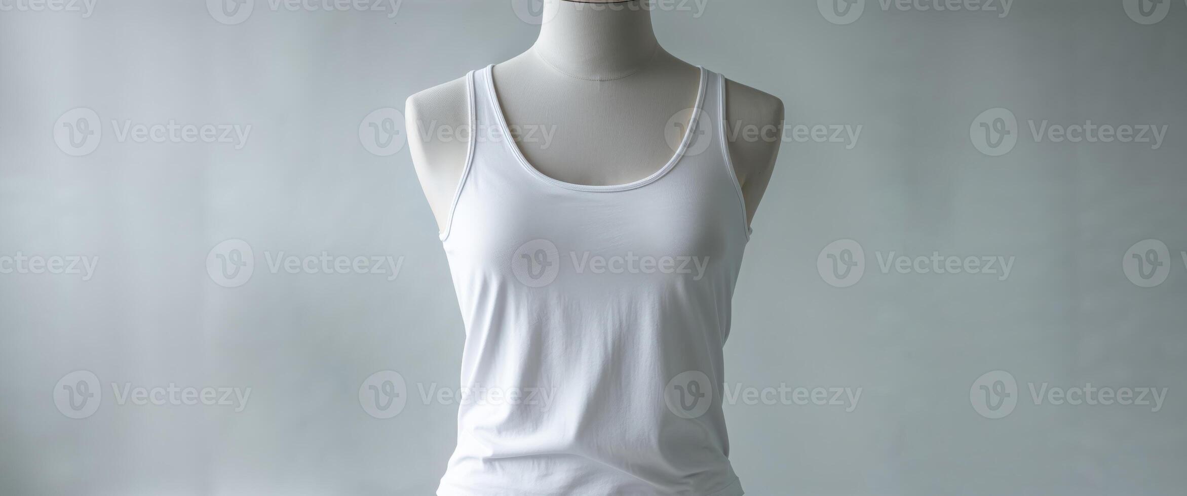 A white tank top on a mannequin photo