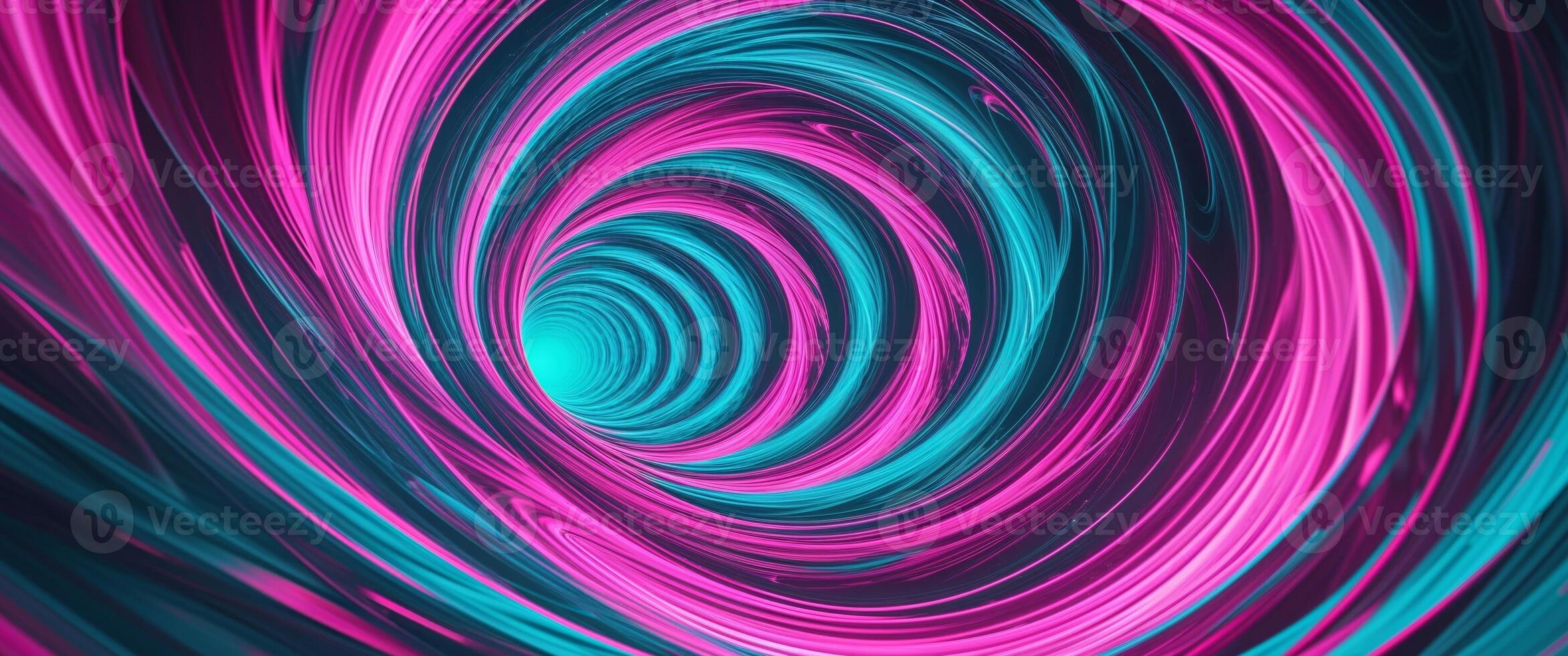 A colorful vortex with a blue and pink swirl photo