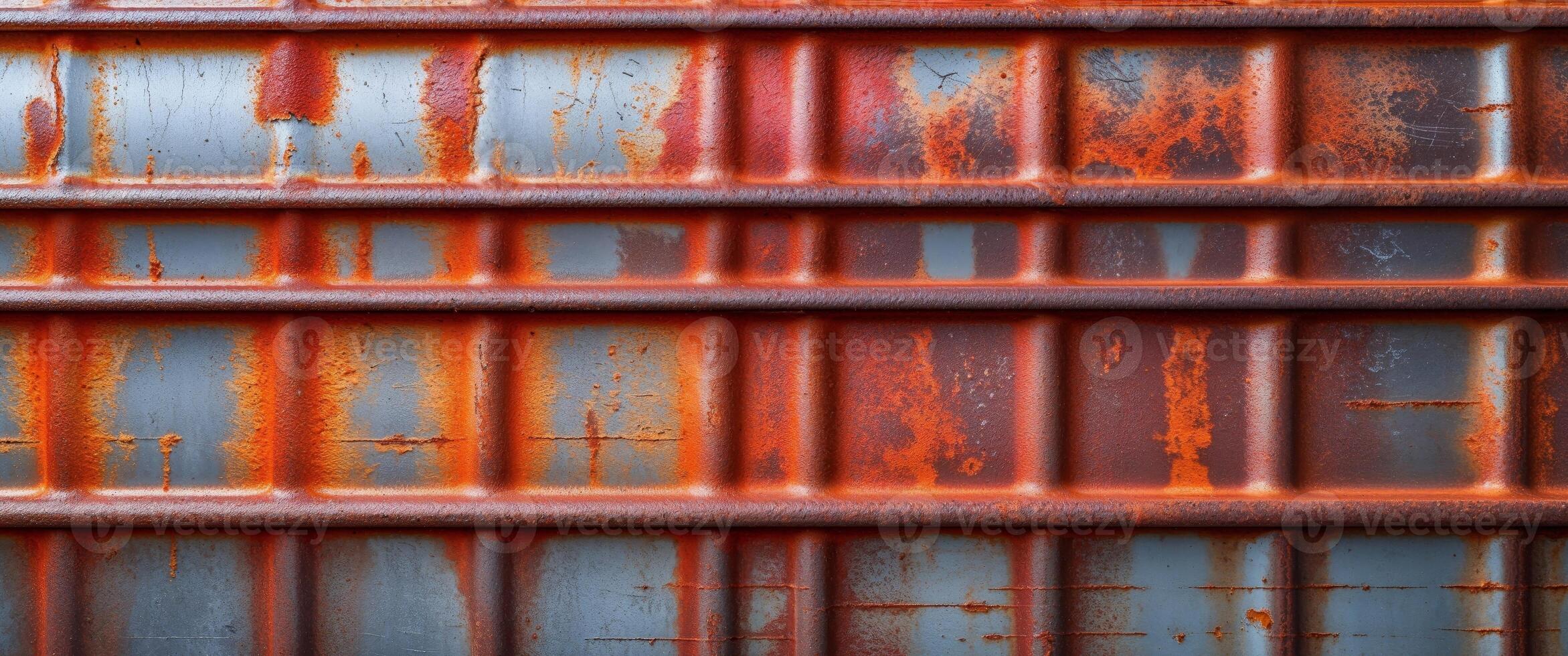 Colorful rusty sheet metal texture background. photo
