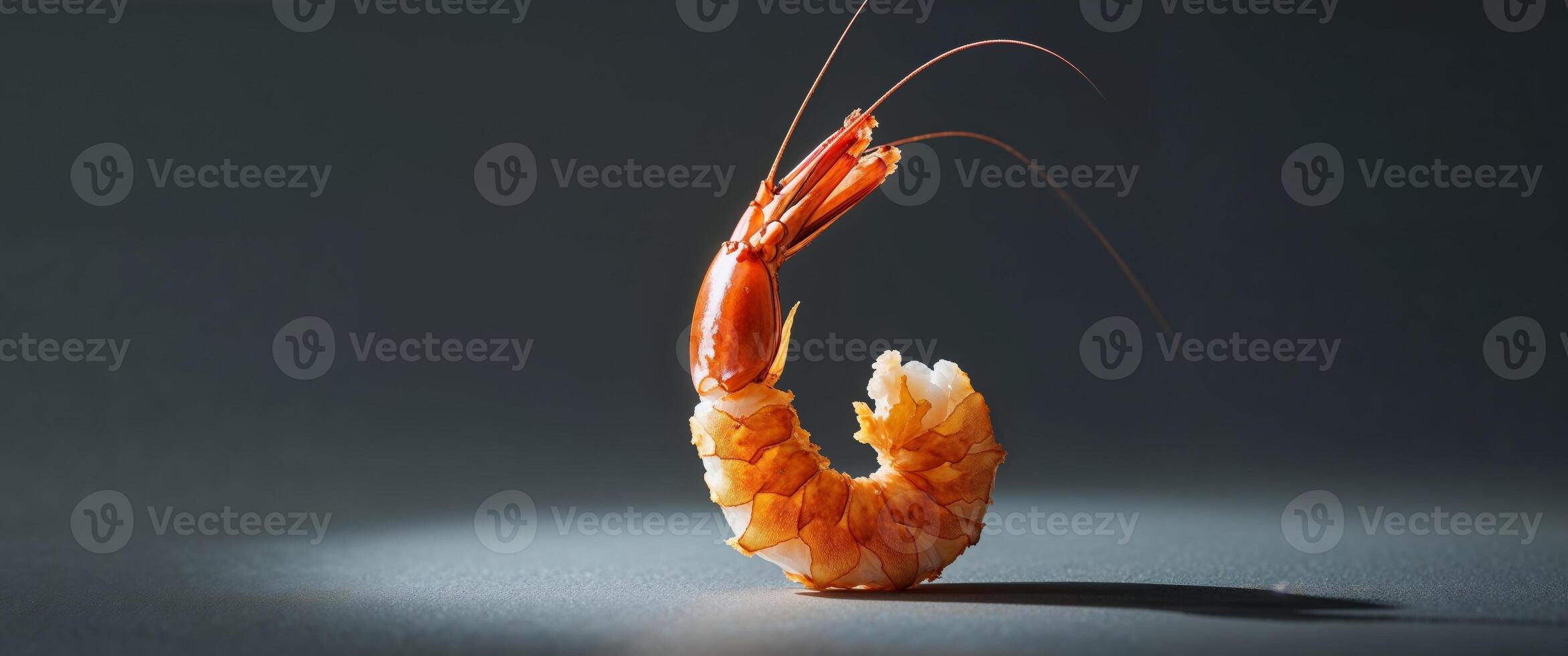 Crispy Golden Shrimp with Moody Lighting photo