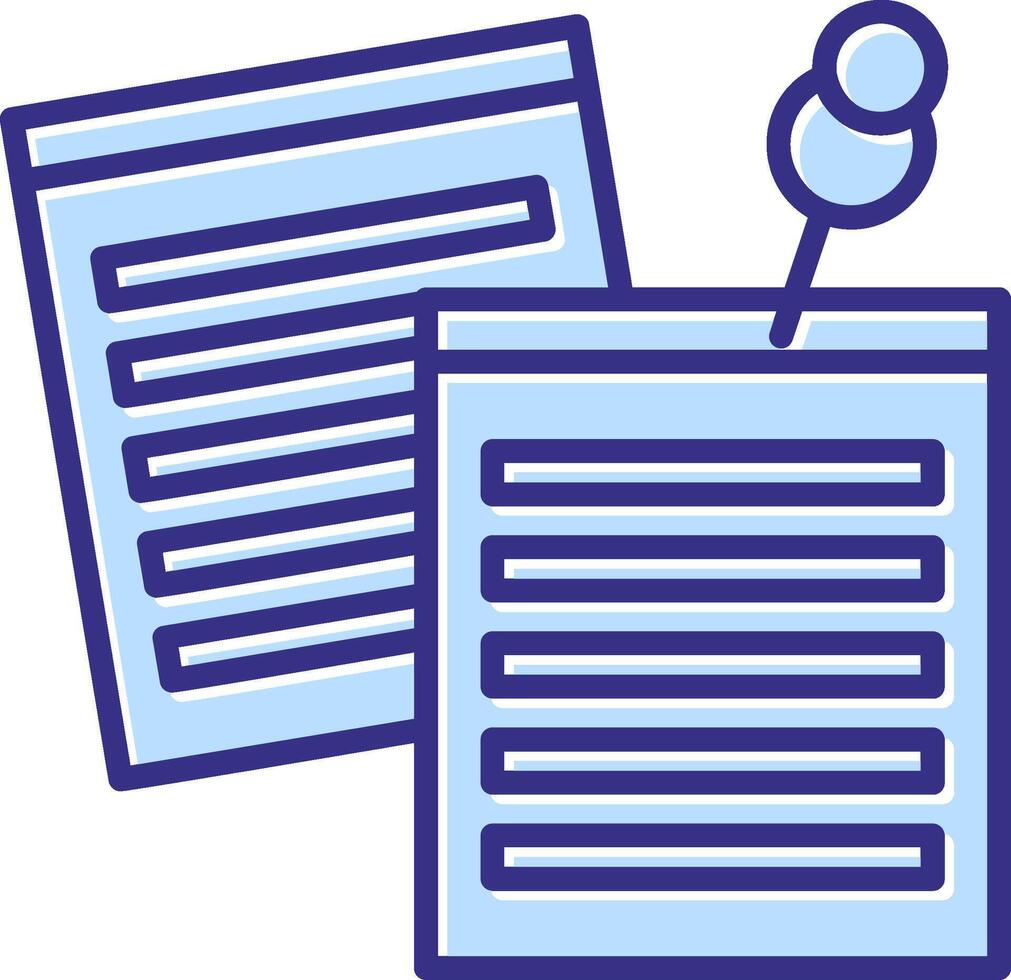 Sticky Notes Icon Symbol Art vector