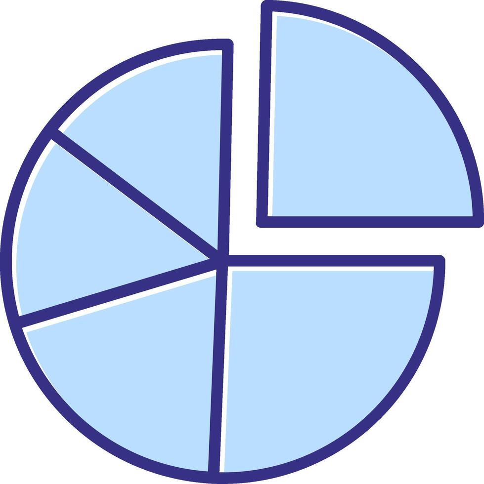 Pie Chart Icon Symbol Art vector