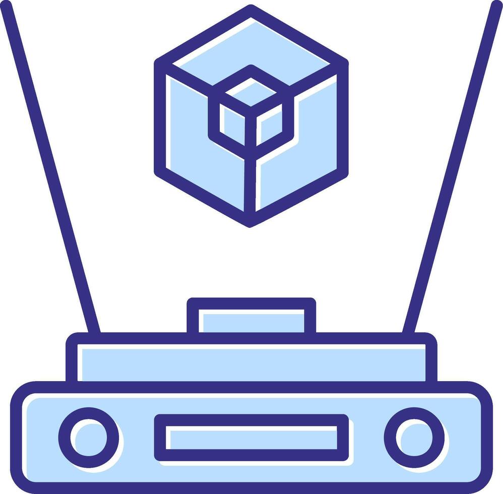 Hologram Icon Symbol Art vector