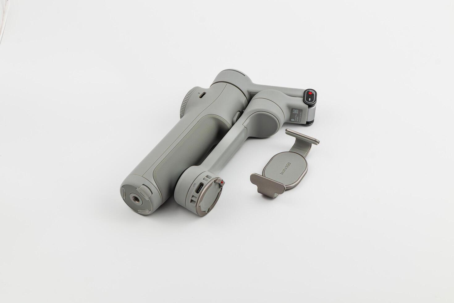 Lviv Ukraine 08.04.25 Compact gimbal stabilizer for smooth capture photo