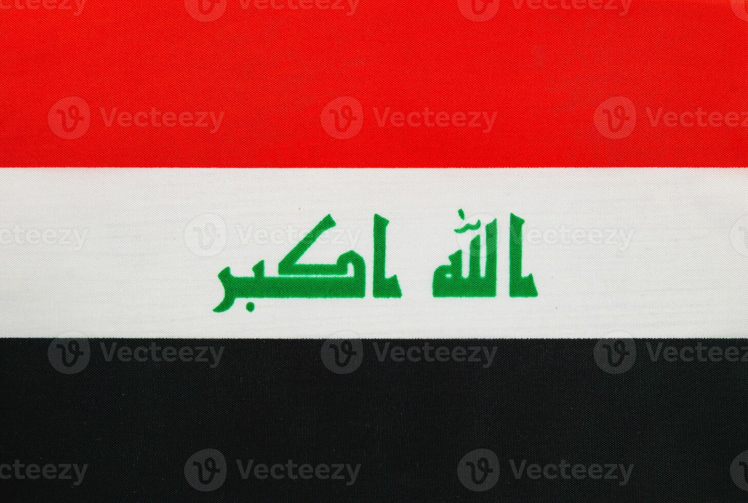 Iraq flag displayed in vibrant colors during celebration photo