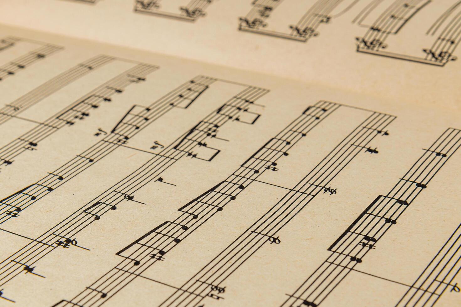 03.25.25 Lviv Ukraine Sheet music displayed on a bright background photo