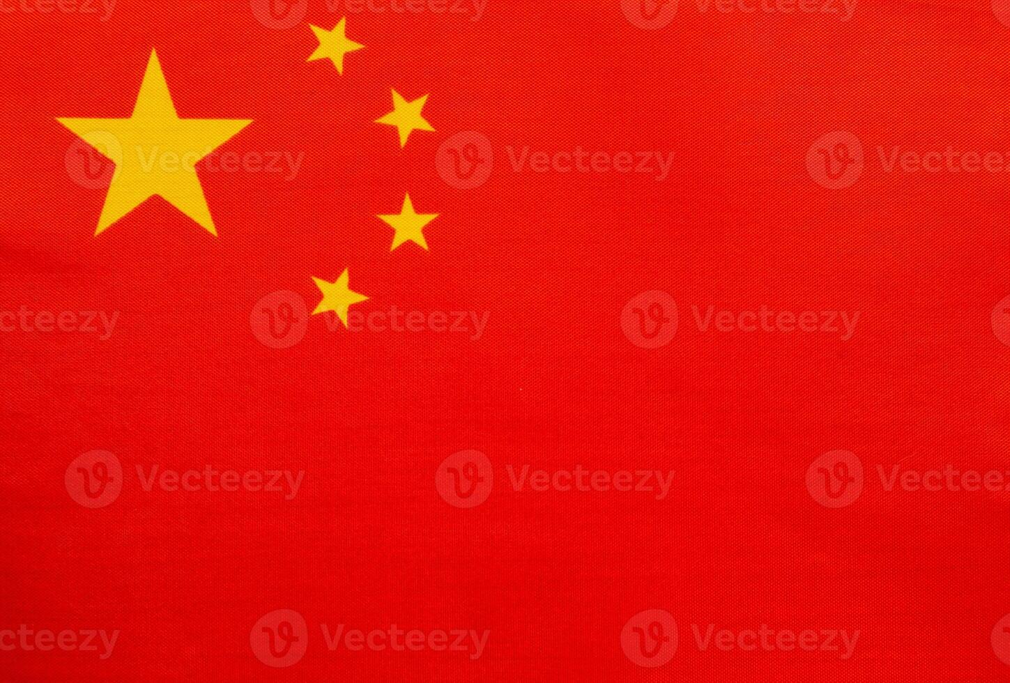National flag of China displayed indoors photo
