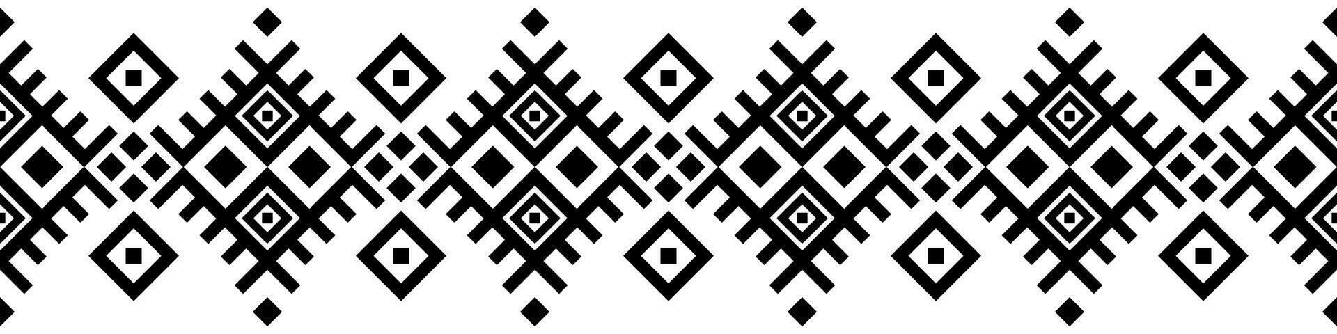 Ornamental Ethnic Design with Aztec Retro Border and Native American Decor Element. vector