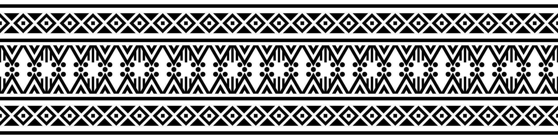 Vintage Graphic with Ethnic Aztec Element and Native American Retro Border Decor. vector