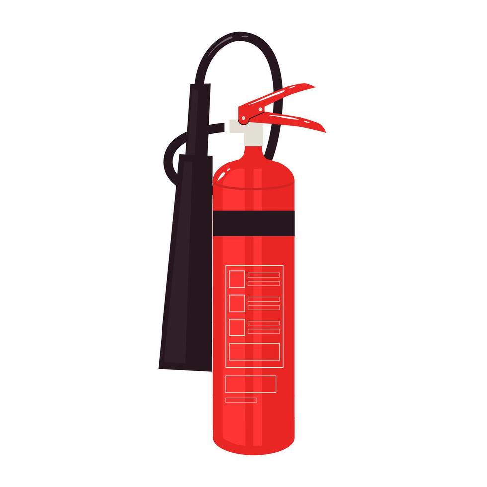 Carbon dioxide fire extinguisher illustration vector