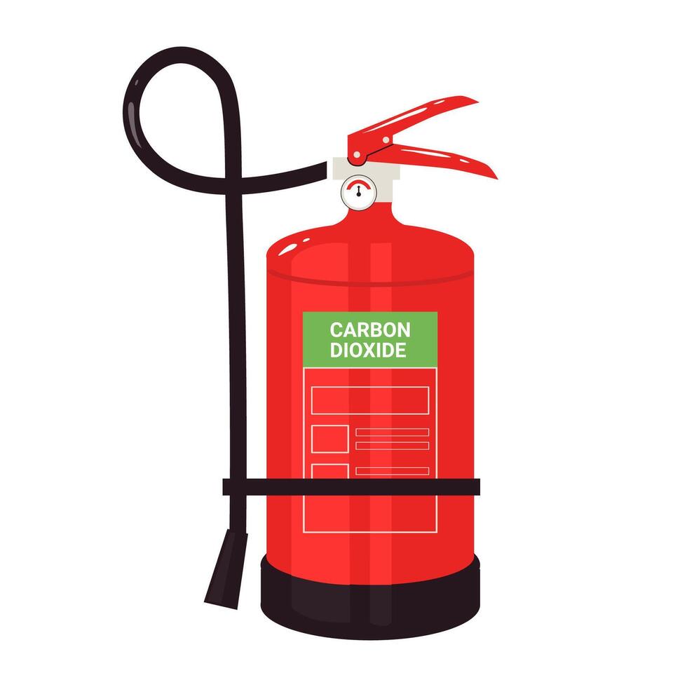 Fire extinguisher for industrial safety vector
