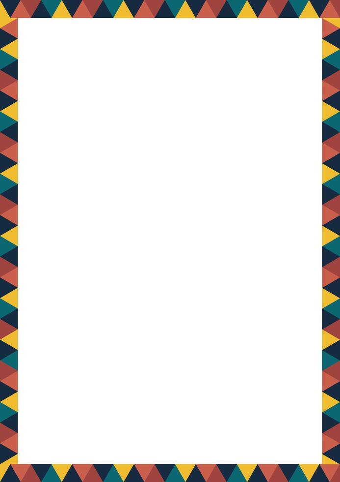 frame for text. Modern Art graphics for hipsters. Colorful stylish geometric empty frame vector
