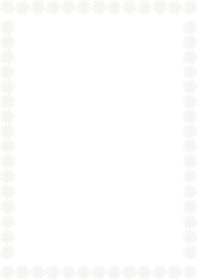 Snowflakes frame. Christmas snowflake on white background vector