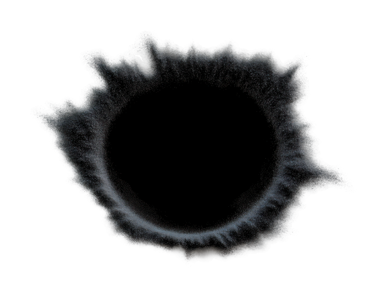 Abstract circular paint explosion with vivid splatter patterns png