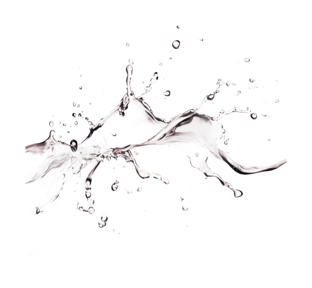 Dynamic splash of silver liquid captured mid-air png