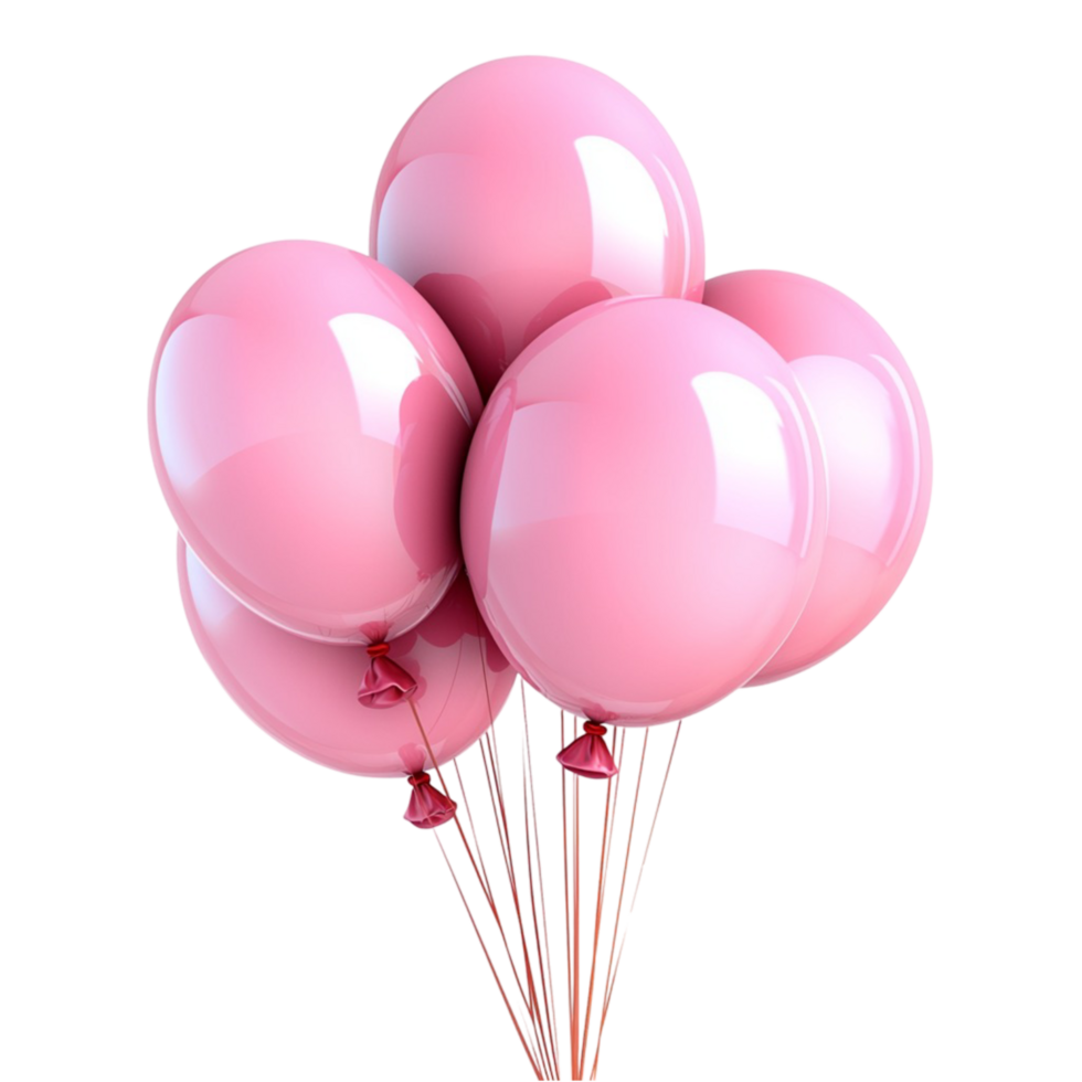 Balloons Pink Festive Party Celebration Decorative Item Great for Creating a Fun and Joyful Atmosphere at Any Event png