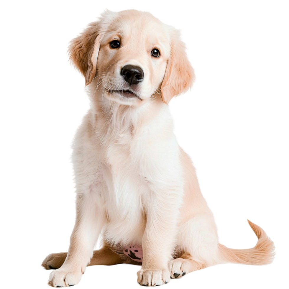 Puppy Golden Retriever Cute Pet Dog Companion Perfect for Families and Pet Lovers Friendly Personality png