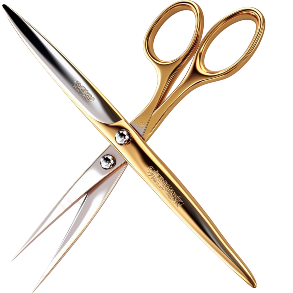 Scissors Gold Sharp Cutting Tool Craft Item Ideal for Precision Cutting and Crafting Stylish and Durable Design png