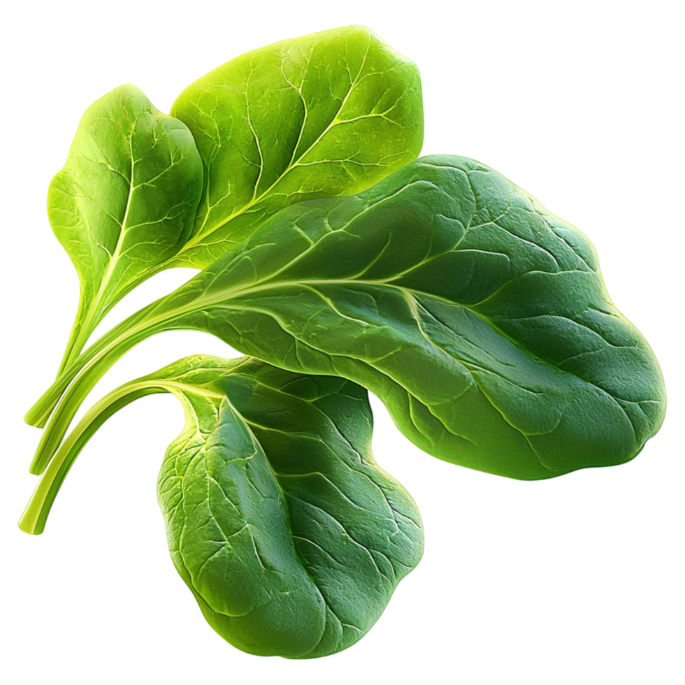 Spinach Green Fresh Vegetable Salad Healthy Ingredient Full of Iron, Vitamins, and Fiber, Beneficial for Overall Health png