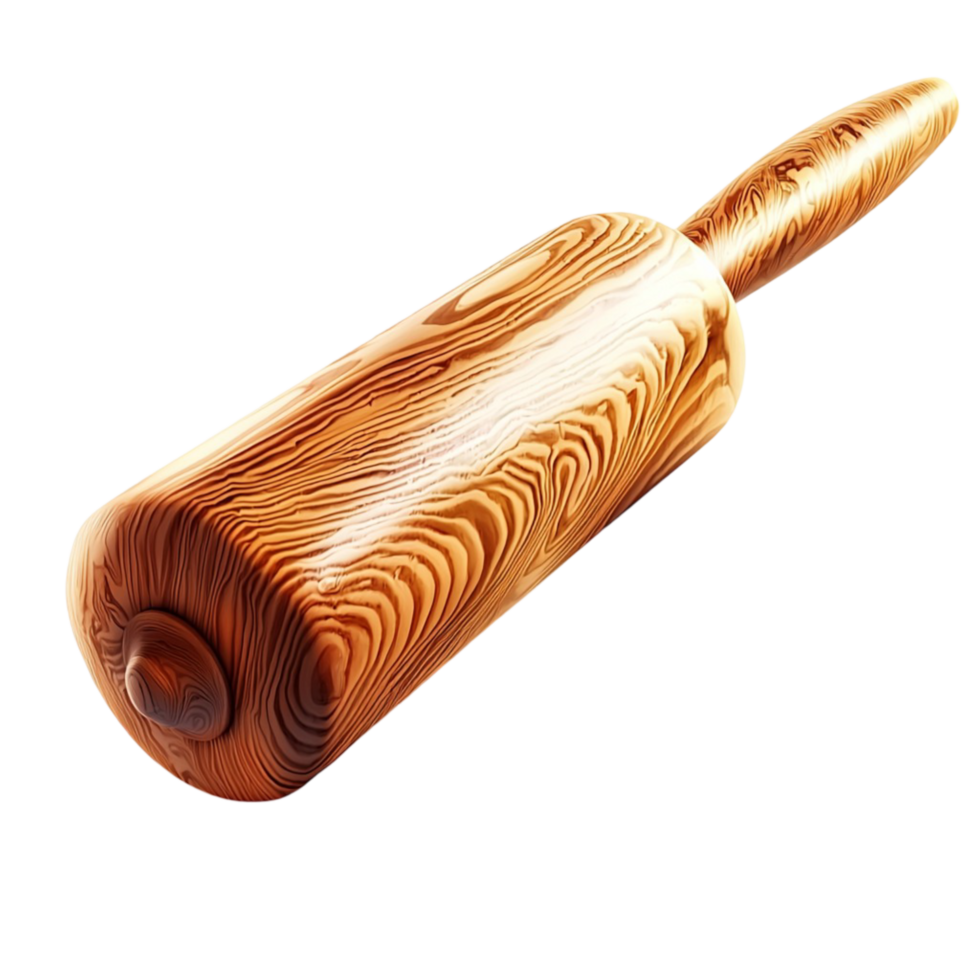 Rolling Pin Wooden Kitchen Baking Cooking Tool Essential Wooden Rolling Pin for Baking and Cooking, Perfect for Pastry Preparation png