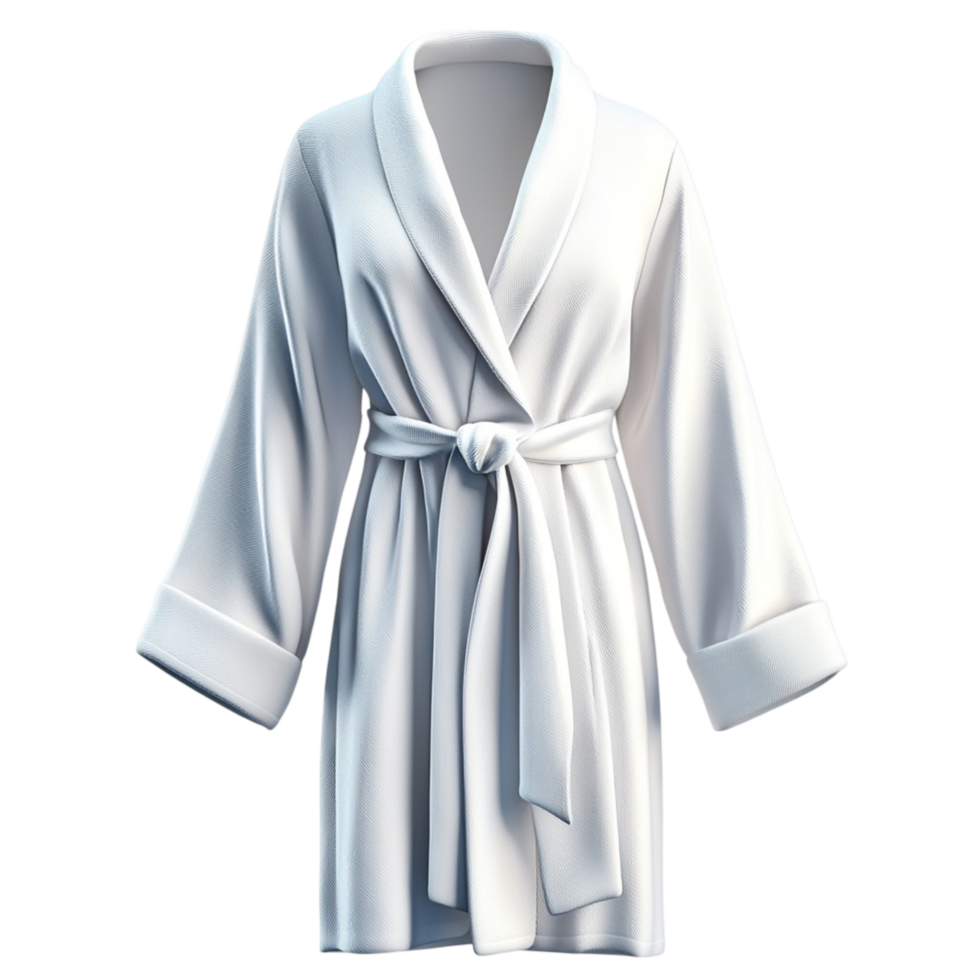 White Robe Elegant Fashion Statement Sophisticated Style Luxury Charm Design png