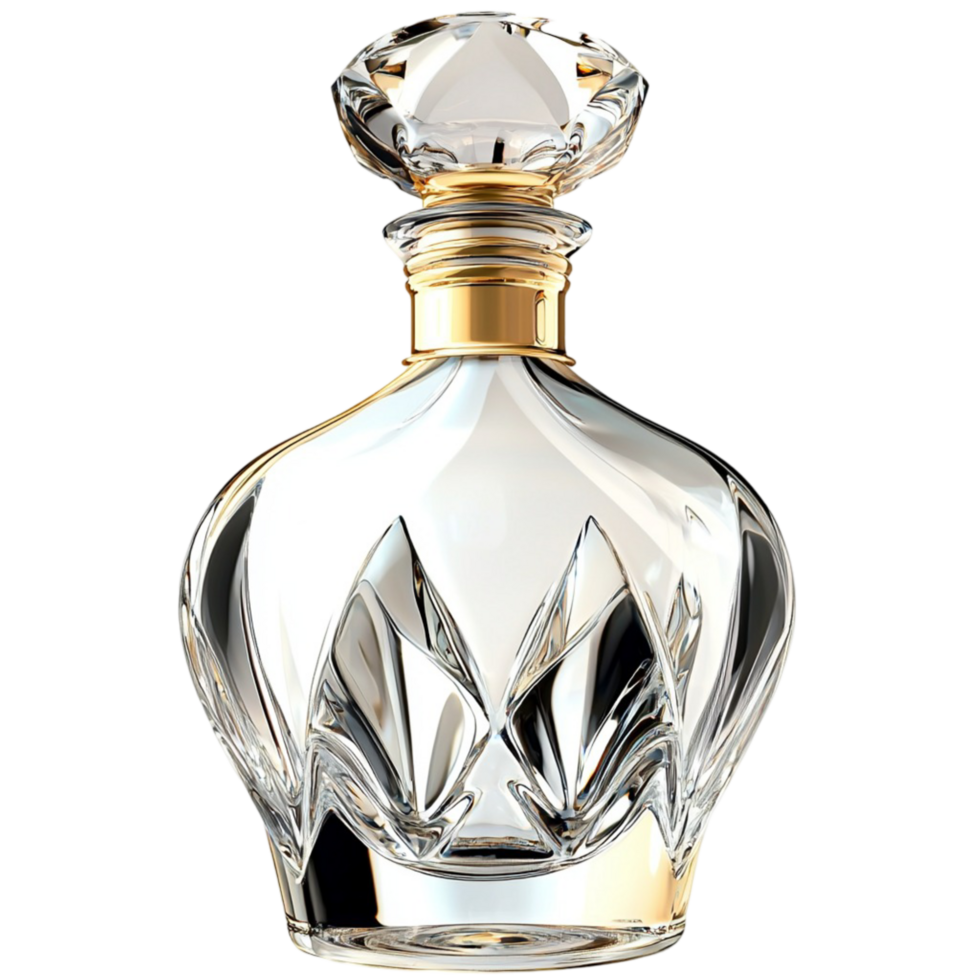 Crystal Decanter Elegant Design and Sophisticated Detail, A Romantic Decorative Piece and Drinkware Gift That Adds Timeless Charm and Luxury to Any Home or Special Celebration, png