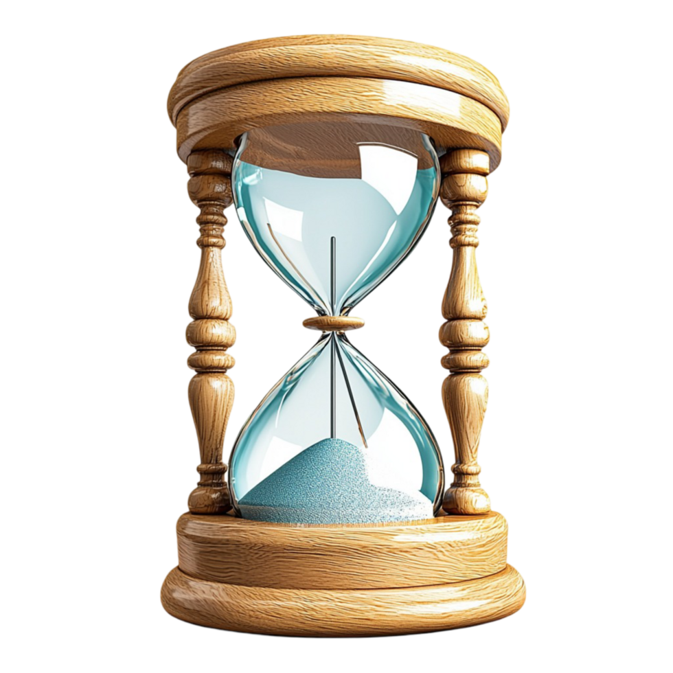 Golden Hourglass Timekeeping Dev ice Antique Design Elega nt Decorative Symbol Charm png