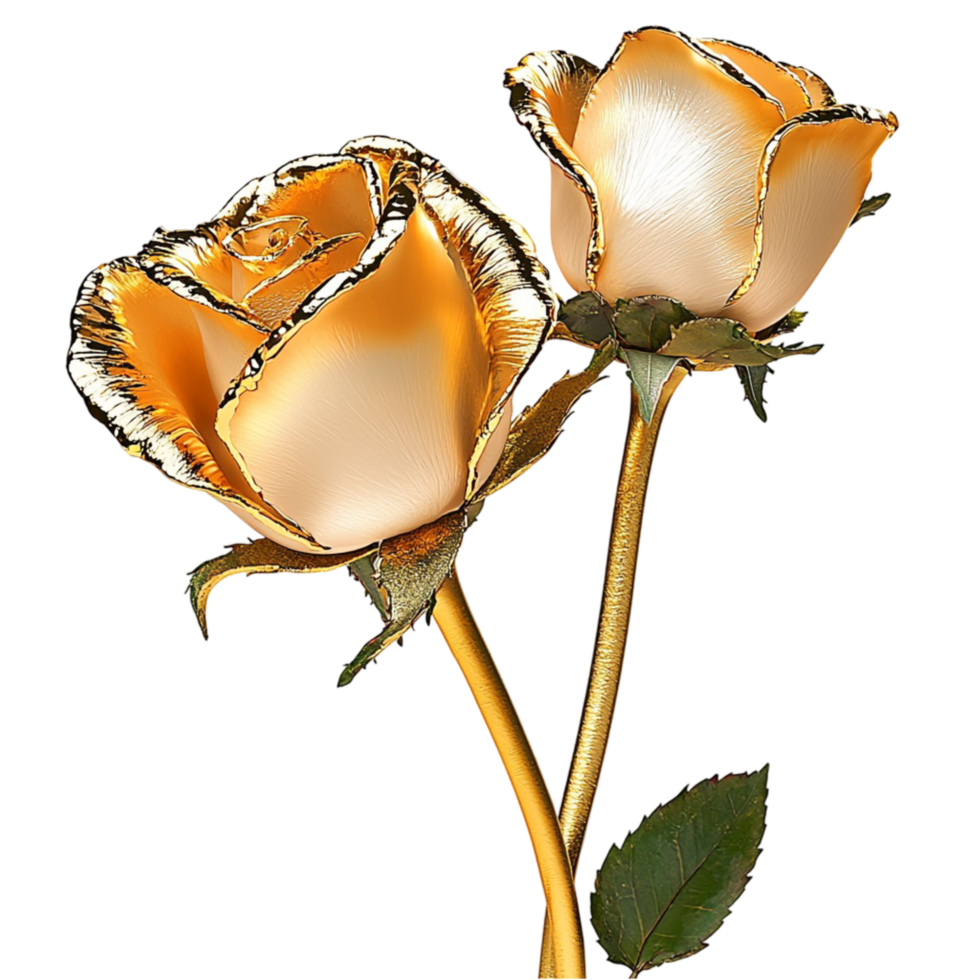 Golden Roses Bouquet Elegant Floral Arrangement Decorative Accent Romantic Symbol Luxurious Design Statement Piece Timeless Beauty Delicate Craftsmanship Essential png