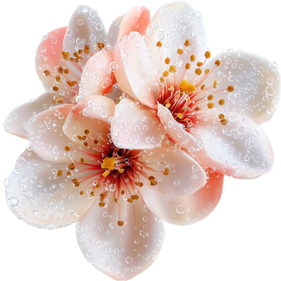 White and Pink Flower Large Bloom, Showcasing Natures Beauty and Serenity, Evoking Elegance and Charm, A Timeless Floral Piece that Brings Tranquility and Grace to Any Space or Arrangement, png