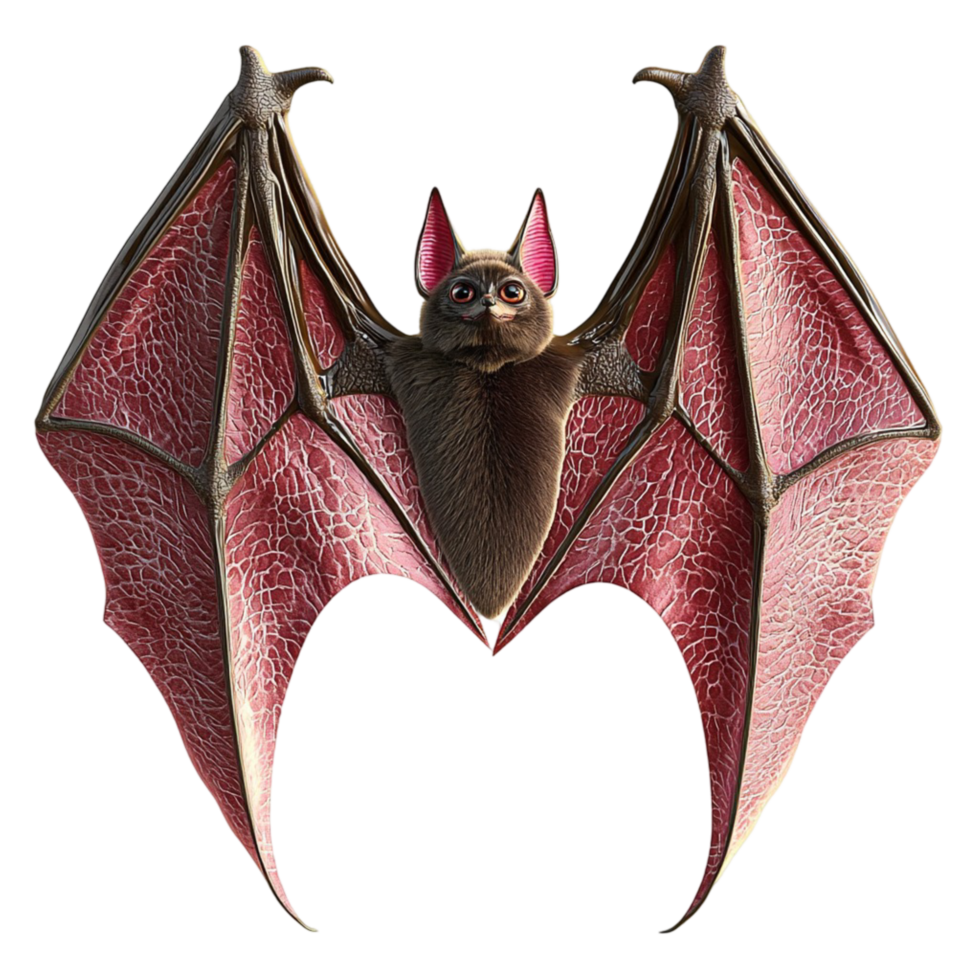 Red Bat Figurine Halloween Decorative Piece Whimsical Design Spooky Symbol Statement Accent Timeless Beauty Festive Charm Delicate Craftsmanship Essential Beauty png