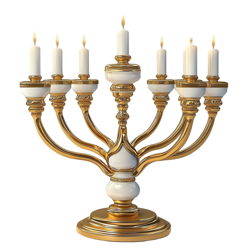 White Candelabra Gold Trim Elegant Lighting Fixture Decorative Accent Warm Glow Vintage Style Timeless Charm Statement Piece Beauty Essential png